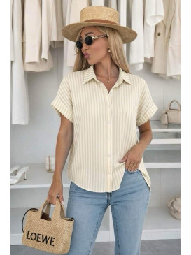 Blouse ample à rayures...