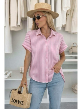 Blouse ample à rayures...