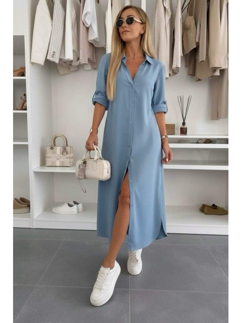 Robe chemise longue fluide et légère