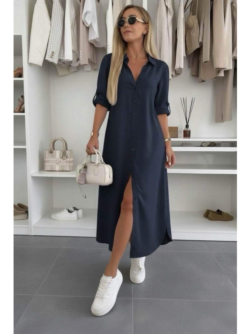 Robe chemise longue fluide et légère