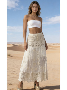 Jupe longue en crochet...