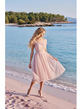 Robe en tulle bustier avec...