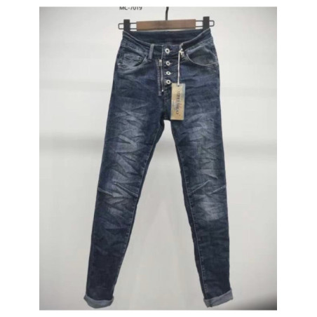 Jeans zip et boutons Melly &Co