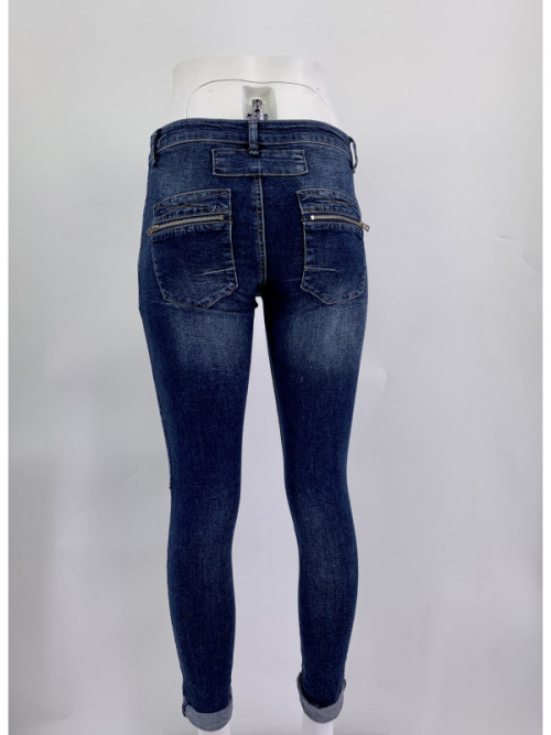 Jeans zip et boutons Melly &Co Jeans zip et boutons Melly &Co