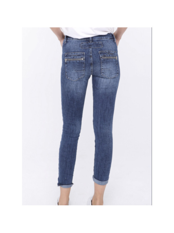 Jeans zip et boutons Melly &Co