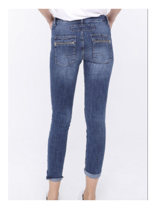 Jeans zip et boutons Melly &Co Jeans zip et boutons Melly &Co
