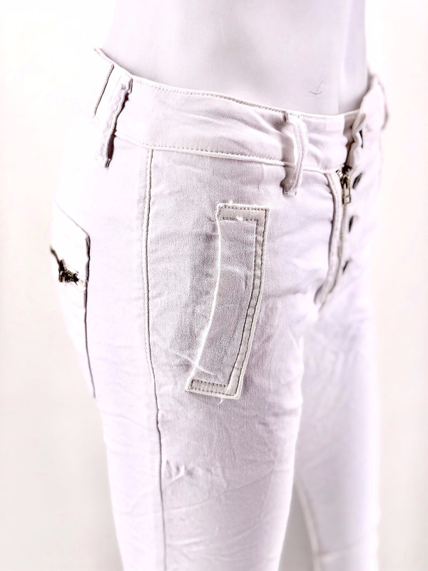 Jean zip et boutons Melly & Co