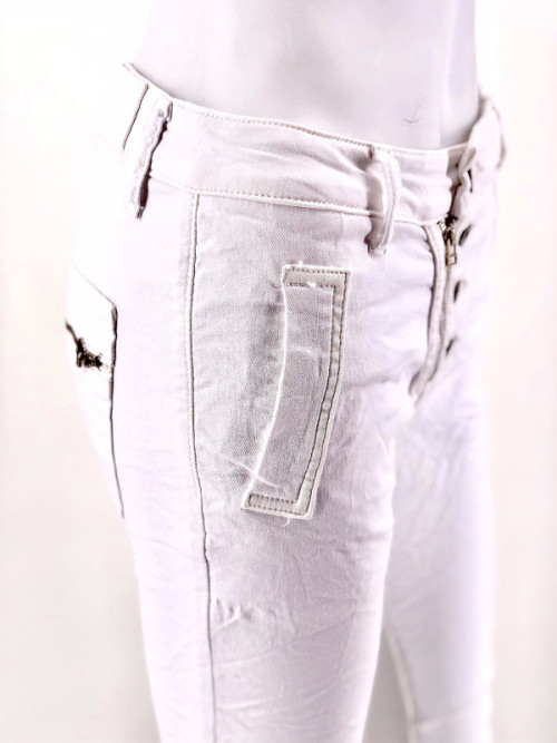 Jean zip et boutons Melly & Co Jean zip et boutons Melly & Co