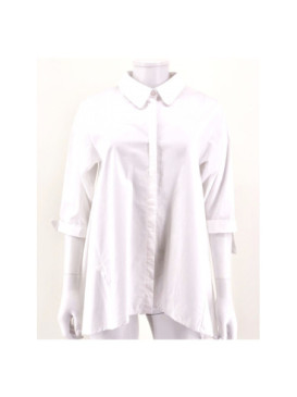 Chemise évasée en popeline de coton Senes