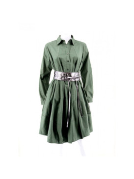 Robe parachute en popeline à manches longues Senes