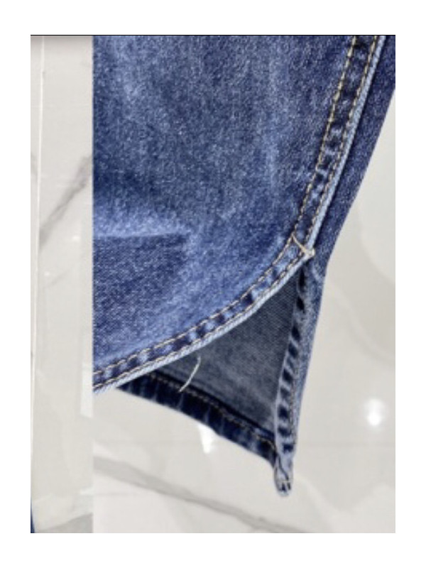 Jean's taille haute fente sur le bas Carla Giannini
