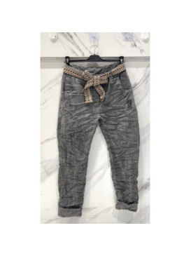 Pantalon toile stretch avec lien