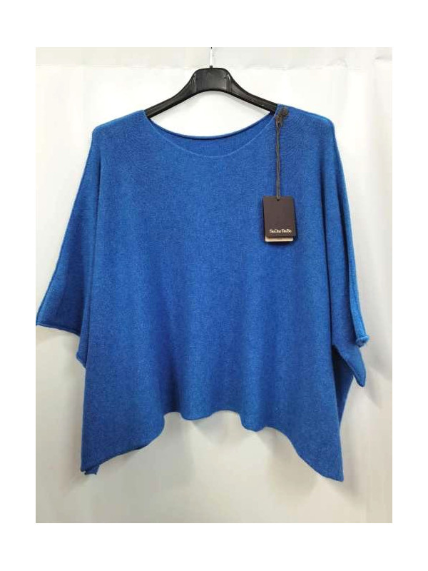 Pull Femme Crop Court Manches Larges Sans laine.