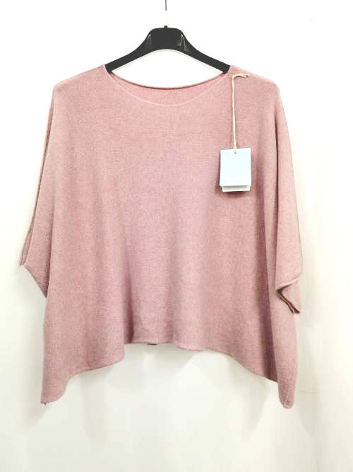 Pull Femme Crop Court Manches Larges Sans laine.